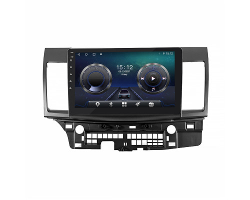 Штатная магнитола Lesko для Mitsubishi Lancer X Рестайлинг 2 2015-2017 экран 10" 4/32Gb 4G Wi-Fi GPS Top
