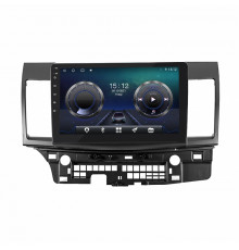 Штатная магнитола Lesko для Mitsubishi Lancer X Рестайлинг 2 2015-2017 экран 10" 4/64Gb 4G Wi-Fi GPS Top