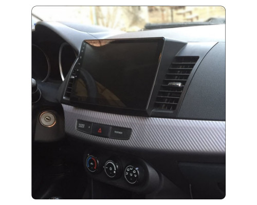 Штатная магнитола Lesko для Mitsubishi Lancer X Рестайлинг 2011-2015 экран 10" 2/32Gb CarPlay 4G Wi-Fi GPS Prime