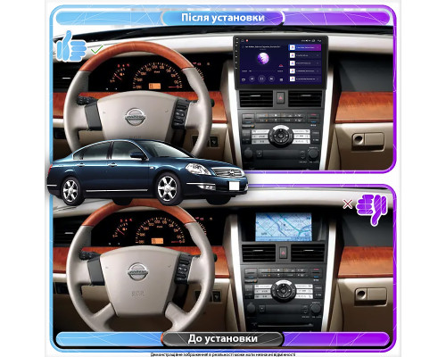 Штатная магнитола Lesko для Nissan Teana I Рестайлинг 2005-2008 экран 9" 2/32Gb CarPlay 4G Wi-Fi GPS Prime