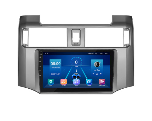 Штатная магнитола Lesko для Toyota 4Runner V 2009-2013 экран 9" 4/64Gb 4G Wi-Fi GPS Top