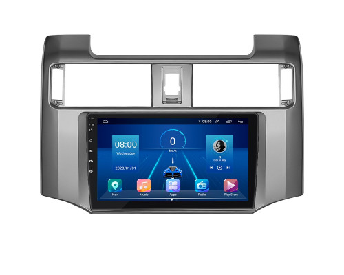 Штатная магнитола Lesko для Toyota 4Runner V Рестайлинг 2013-н.в. экран 9" 2/32Gb Wi-Fi GPS Base