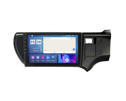 Штатная магнитола Lesko для Toyota Aqua I right wheel 2011-2021 экран 9" 2/32Gb CarPlay 4G Wi-Fi GPS Prime