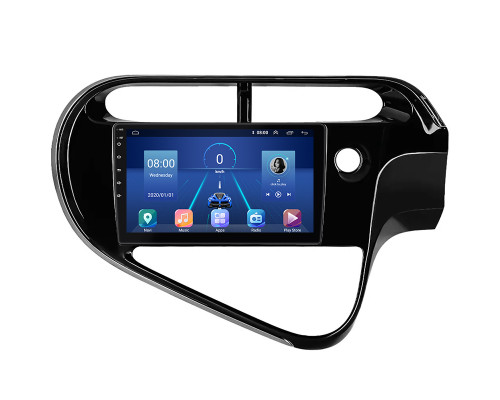 Штатная магнитола Lesko для Toyota Prius c I Рестайлинг 2015-н.в. экран 9" 6/128Gb 4G Wi-Fi GPS Top