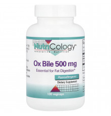Екстракт бичачої жовчі, Ox Bile, Nutricology, 500 мг, 100 капсул
