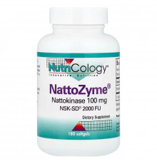 НаттоЗім, NattoZyme, Nutricology, 180 гелевих капсул