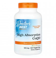 Коензим CoQ10 з біоперіном, CoQ10 with BioPerine, Doctor's Best, 100 мг, 360 капсул