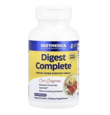 Травні ферменти, повна формула, Digest Complete, Enzymedica, 90 капсул