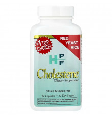 Червоний дріжджовий рис, HPF, Cholestene, Healthy Origins, 120 капсул (600 мг на капсулу)