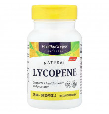 Лікопін, Natural Lycopene, Healthy Origins, 15 мг, 60 гелевих капсул