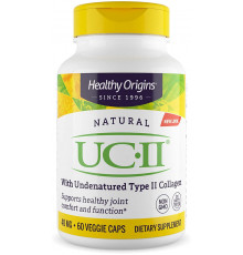 Колаген II типу, неденатурований, UC-II, Healthy Origins, 40 мг, 60 вегетаріанських капсул