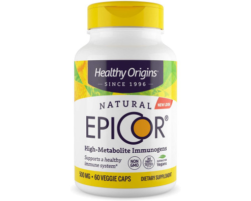 Епікор, EpiCor, Healthy Origins, 500 мг, 60 вегетаріанських капсул