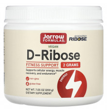 Д рибоза, D-Ribose, Jarrow Formulas, 200 г