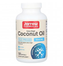 Кокосова олія, Coconut Oil, Jarrow Formulas, 1000 мг, 120 капсул