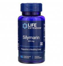 Силімарин, Silymarin, Life Extension, 100 мг, 90 вегетаріанських капсул