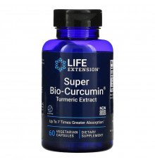 Куркумін, Super Bio-Curcumin, Life Extension, супер-біо, екстракт куркуми, 60 вегетаріанських капсул