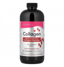 Колаген 1 та 3 типу, Collagen Type 1 & 3 Liquid, NeoCell, рідкий, концентрат гранату, 473 мл