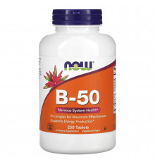 Вітаміни В-50 комплекс, B-50, Now Foods, 250 таблеток