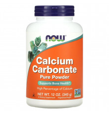 Карбонат кальцію (порошок), Calcium Carbonate, Now Foods, 340 г