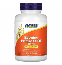 Олія вечірньої примули, Evening Primrose Oil, Now Foods, 500 мг, 250 гелевих капсул