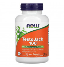 Репродуктивне здоров'я чоловіків, TestoJack 100, Now Foods, 120 вегетаріанських капсул