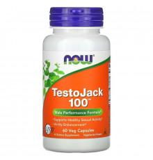 Репродуктивне здоров'я чоловіків, TestoJack 100, Now Foods, 60 вегетаріанських капсул