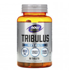 Трибулус, Tribulus, Now Foods, Sports, 1000 мг, 90 таблеток