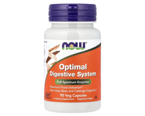 Ферменти для травлення, Optimal Digestive System, Now Foods, 90 вегетаріанських капсул