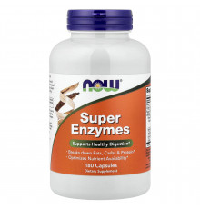 Травні ферменти, Super Enzymes, Now Foods, 180 капсул