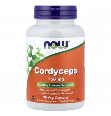 Кордіцепс, Cordyceps, Now Foods, 90 вегетаріанських капсул (750 мг на капсулу)