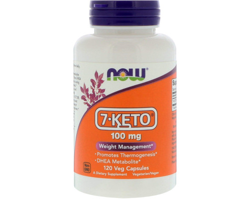 7 кето DHEA, 7-Keto, Now Foods, 100 мг, 120 вегетаріанських капсул