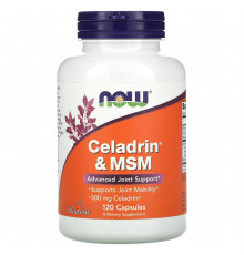 Целадрин і МСМ, Celadrin & MSM, Now Foods, 120 капсул