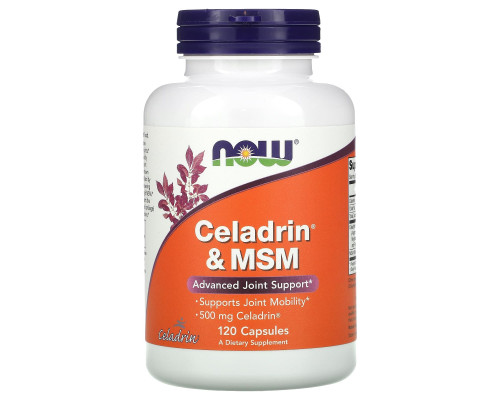 Целадрин і МСМ, Celadrin & MSM, Now Foods, 120 капсул