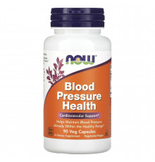 Нормалізація тиску, Blood Pressure Health, Now Foods, 90 вегетаріанських капсул