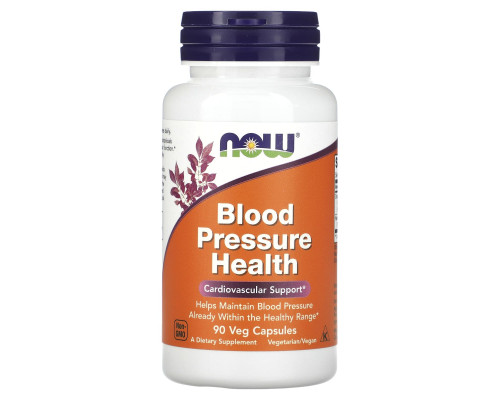 Нормалізація тиску, Blood Pressure Health, Now Foods, 90 вегетаріанських капсул