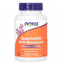 Кверцетин та бромелайн, Quercetin Bromelain, NOW Foods, 120 вегетаріанських капсул