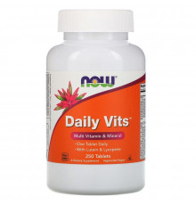 Мультивітаміни і мінерали, Daily Vits, Now Foods, 250 таблеток