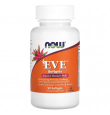 Вітаміни для жінок, EVE Women's Multi, Now Foods, чудовий комплекс, 90 м'яких капсул