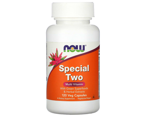 Мультивітаміни, Special Two, Now Foods, 120 вегетаріанських капсул