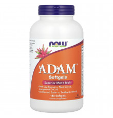 Мультивітамінний комплекс Адам, ADAM Men's Multi, Now Foods, для чоловіків, 180 гелевих капсул