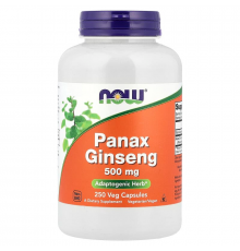 Женьшень, Panax Ginseng, Now Foods, екстракт, 250 вегетаріанських капсул