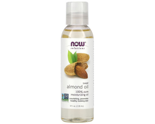 Масло солодкого мигдалю, Sweet Almond Oil, NOW Foods, Solutions, 118 мл
