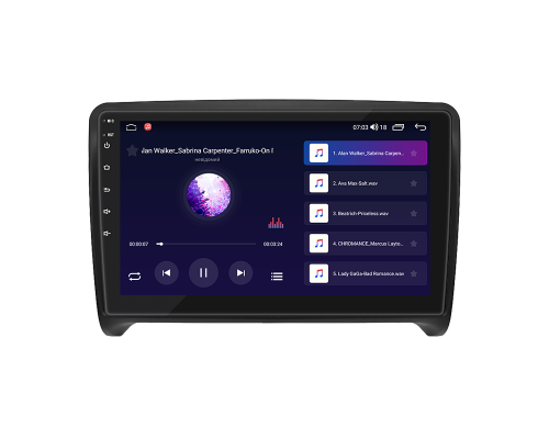 Штатная магнитола Lesko для Audi TTS II (8J) Рестайлинг 2010-2014 экран 9" 2/32Gb CarPlay 4G Wi-Fi GPS Prime