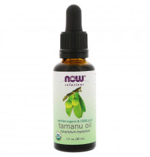 Олія таману, Tamanu Oil, Now Foods, Solutions, 100% чиста, органічна, сертифікована, 30 мл