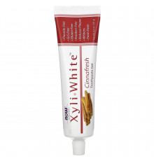 Зубна паста-гель з корицею, Toothpaste Gel, Now Foods, Solutions, без фтору, 181 г
