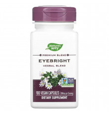Очанка лікарська, Eyebright, Herbal Blend, Nature's Way, трав'яна суміш для очей, 694 мг, 100 веганських капсул (347 мг на капсулу)