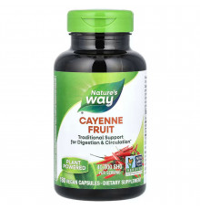 Каєнський перець, Cayenne, Nature's Way, 40,000 SHU/g, 180 веганських капсул