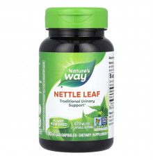 Листя кропиви, Nettle Leaf, Nature's Way, 870 мг, 100 веганських капсул (435 мг в капсулі)
