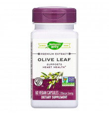 Екстракт листя оливи, Olive Leaf, Nature's Way, преміум-клас, 250 мг, 60 веганських капсул