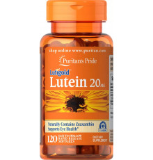 Лютеїн з зеаксантином, Lutein, Puritan's Pride, 20 мг, 120 гелевих капсул